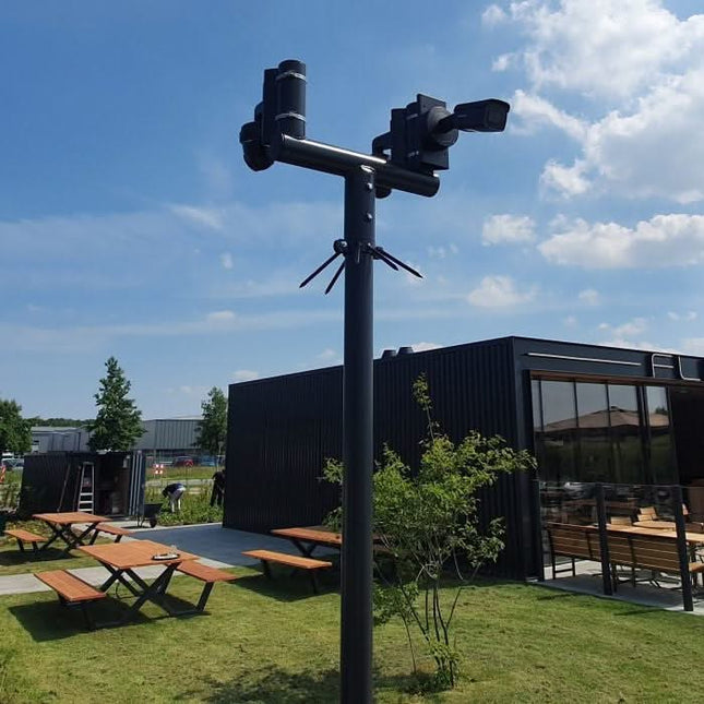 AlarmsysteemExpert.nl Cameramast T-stuk 70mm kleur wit Ral9010