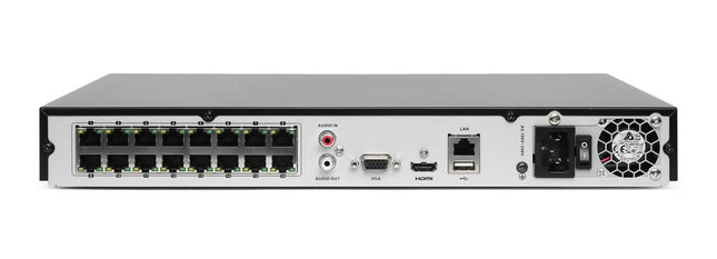 Hikvision HWN-4216MH-16P, 16 Kanaals 8Mp 4K NVR, PoE