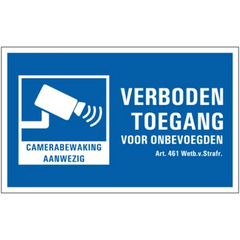 waarschuwingsbord-camerabewaking-verboden-toegang