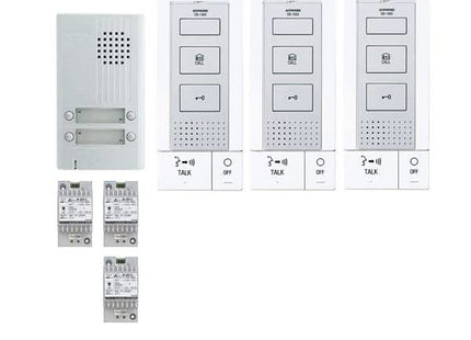 Aiphone AP-KITDB3, Hands-Free Audio Set, 3 Appartementen