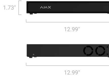 Ajax Systems Ajax Systems NVR H2DAC Recorder 16 Kanalen, 4K HDMI Zonder PoE, Wit