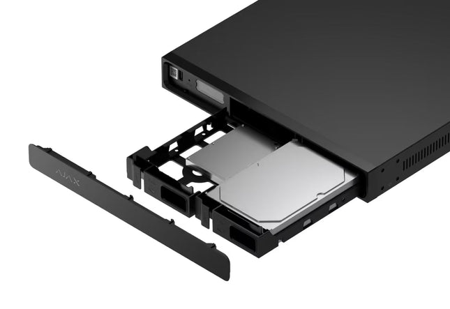 Ajax Systems Ajax Systems Superior NVR H2DAI2GAC Recorder 8 Kanalen, 4K HDMI, Zonder PoE, met AI, 2x HDDslot, Zwart