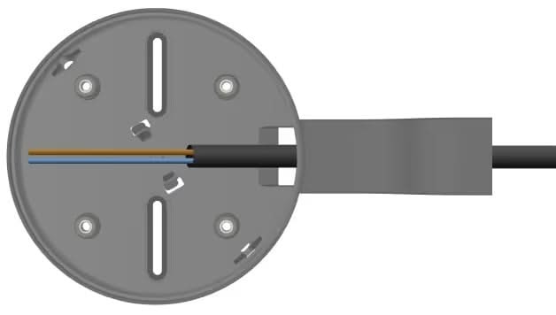 Ajax Systems CableTrunk Zwart, accessoire voor kabelgoten voor FireProtect 2 AC branddetectoren