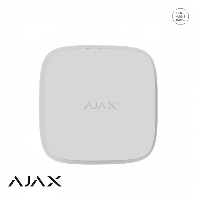 Ajax Systems FireProtect 2 RB (Hitte) vervangbare batterijen, wit