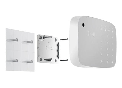 Panel de control Ajax Systems KeyPad Combi con sirena y lector de etiquetas