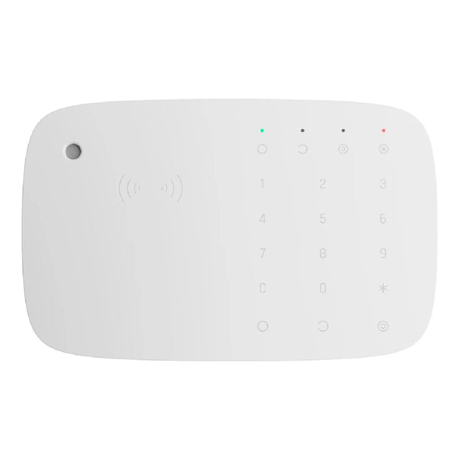 Panel de control Ajax Systems KeyPad Combi con sirena y lector de etiquetas
