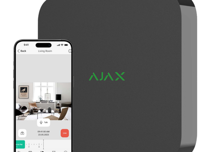 Ajax Systems Kit 4x Turret, NVR en bekabeling zwart