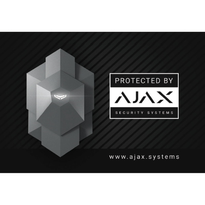 Ajax Systems Sticker 150 x 100mm English (Shield)