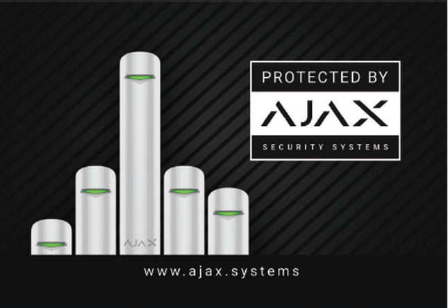 Ajax Systems Sticker 150 x 100mm (Protected by)