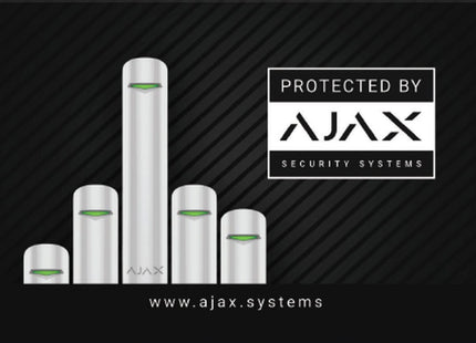 Ajax Systems Sticker 150 x 100mm (Protected by)