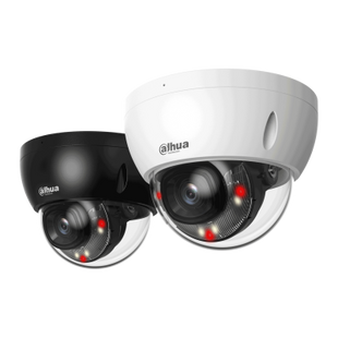 Alarma Total Alarma Total IPC-HDBW2449E-S-IL Negro, cúpula de 4 MP y 2,8 mm, Smart Dual Light, WizSense