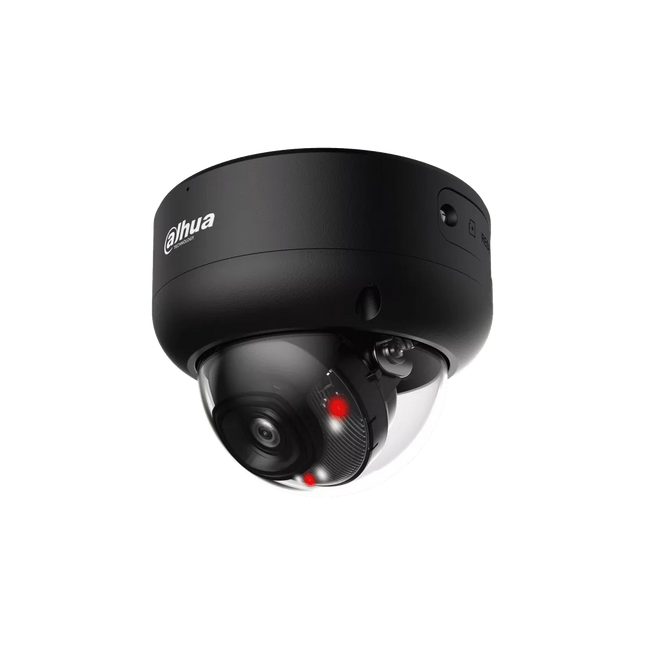 Alarma Total HDBW3449E-AS-IL, caméra dôme 4 MP, 2,8 mm, IA WizSense, Smart Dual Light, noire