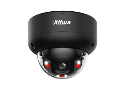 Alarma Total HDBW3449E-AS-IL, caméra dôme 4 MP, 2,8 mm, IA WizSense, Smart Dual Light, noire
