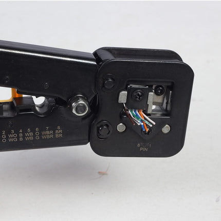 alarmsysteemexpert T-WC-05 Universele modulaire krimptang, RJ45 / RJ12 / RJ11 voor doorsteekconnectoren