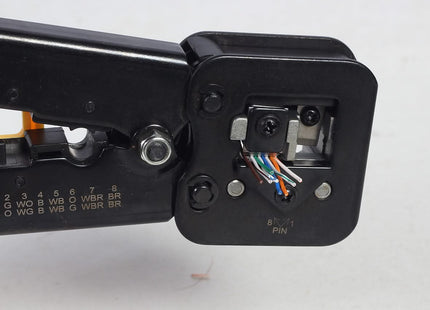 alarmsysteemexpert T-WC-05 Universele modulaire krimptang, RJ45 / RJ12 / RJ11 voor doorsteekconnectoren