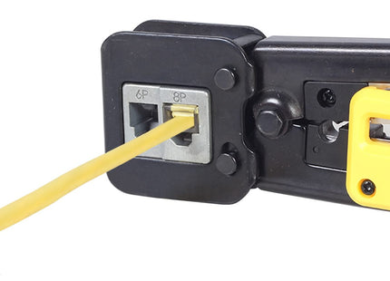 alarmsysteemexpert T-WC-05 Universele modulaire krimptang, RJ45 / RJ12 / RJ11 voor doorsteekconnectoren