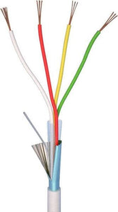 Alarma Total AlarmsysteemTotal Cable de alarma de 4 hilos, 4 x 0,22 mm, rollo de 100 metros