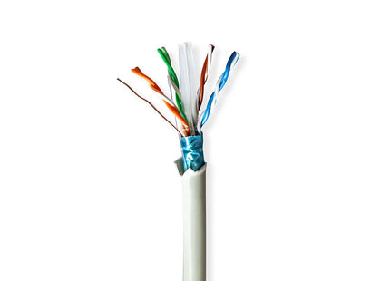 Alarma Total Cable de red CAT6 F/UTP, 100 metros en rollo, 100 % cobre, conductores macizos