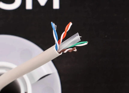 Alarma Total Alarma Total Cable de red CAT6 UTP, 305 m, conductores macizos de CCA, cable para interiores