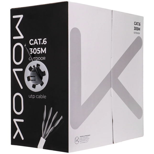 Alarma Total Alarma Total Network cable CAT6 UTP, 305 m, Solid cores CCA, Outdoor cable