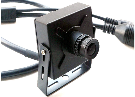 Alarma Total Alarma Total Cámara IP tipo «pinhole» de 4 Mp, teleobjetivo de 16 mm, ángulo de visión de 22 grados, PoE, micrófono
