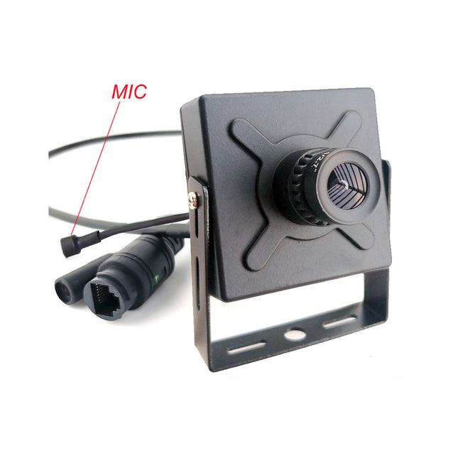 Alarma Total Alarma Total Cámara IP estenopeica de 4Mp, teleobjetivo de 16 mm, ángulo de visión de 22 grados, PoE, micrófono