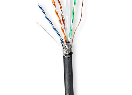 Alarma Total Alarma Total Cable S/FTP CAT6 para uso en exteriores, en rollo de 100 m, 100 % cobre