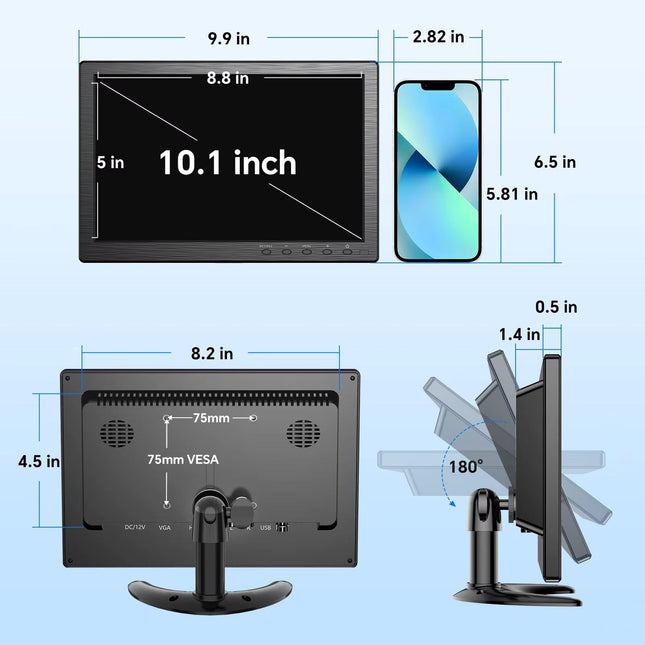 Alarma Total Alarma Total Monitor TFT 10" Full HD incluso supporto