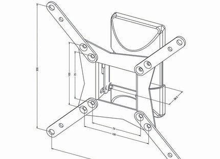 Alarma Total Alarma Total Supporto TV da parete, inclinabile per 10-32", max. 30Kg. 1 punto cerniera