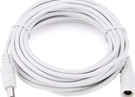 Alarma Total AlarmsysteemTotal Cable alargador de alimentación de 12 voltios, 5 metros, blanco