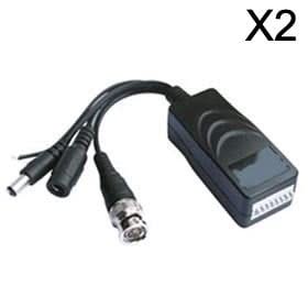 Alarma Total Alarma Total Video Balun definido para vídeo, dados e energia sobre UTP