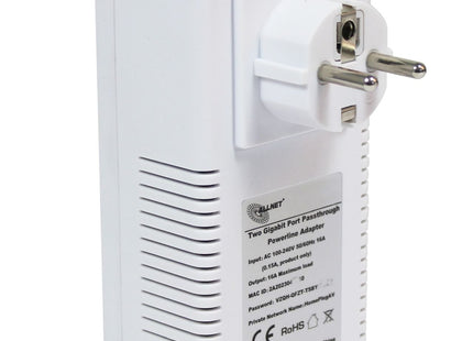 AlarmsysteemExpert.nl ALLNET Powerline adapter set 1200Mbit Bridge RJ45 SmartLink