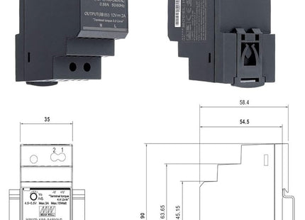 AlarmsysteemExpert.nl Beltrafo 12V DC voor o.a. videodeurbel Ajax Doorbell & Hikvision KV6113 (DC-voeding)