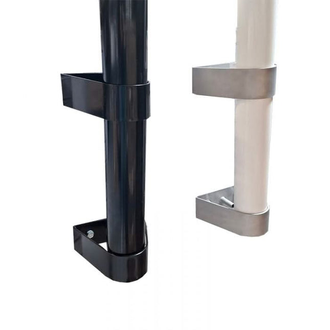 AlarmsysteemExpert.nl Cameramast 2 meter Ø 90mm met RVS muurbeugels