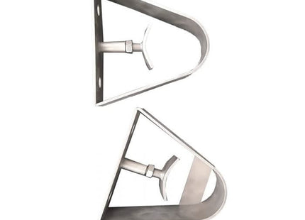 AlarmsysteemExpert.nl Cameramast 3 meter Ø 90mm met RVS muurbeugels