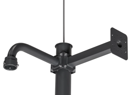 AlarmsysteemExpert.nl Cameramast 4.5m Donkergrijs, Gegalvaniseerd staal, Bliksemafleider