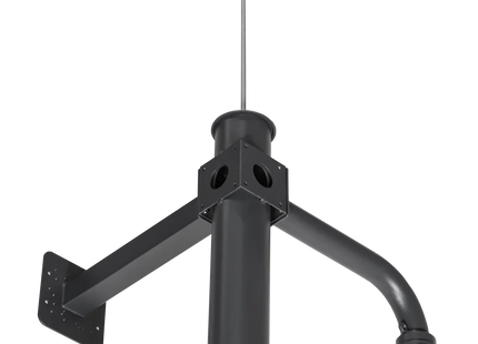 AlarmsysteemExpert.nl Cameramast 4.5m Donkergrijs, Gegalvaniseerd staal, Bliksemafleider