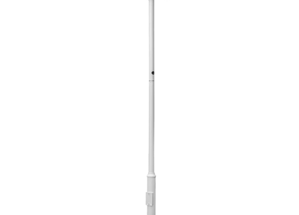 AlarmsysteemExpert.nl Cameramast 4.5m Wit, Gegalvaniseerd staal, Bliksemafleider