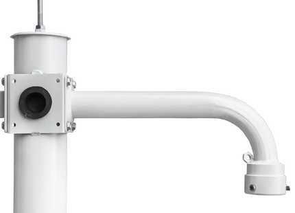 AlarmsysteemExpert.nl Cameramast 4.5m Wit, Gegalvaniseerd staal, Bliksemafleider