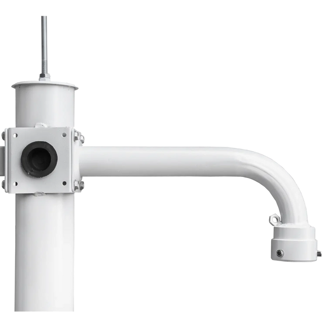 AlarmsysteemExpert.nl Cameramast 4.5m Wit, Gegalvaniseerd staal, Bliksemafleider