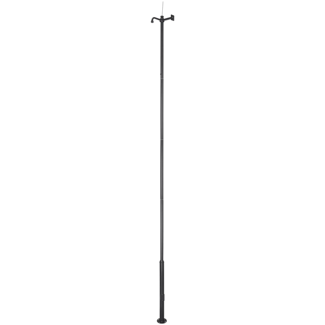 AlarmsysteemExpert.nl Cameramast 6 meter antracietgrijs, Gegalvaniseerd staal, Bliksemafleider