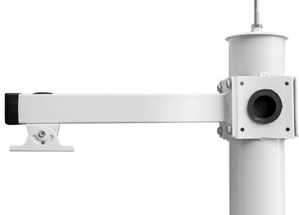 AlarmsysteemExpert.nl Cameramast 6 meter Wit, Gegalvaniseerd staal, Bliksemafleider
