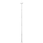 AlarmsysteemExpert.nl Cameramast 6 meter Wit, Gegalvaniseerd staal, Bliksemafleider