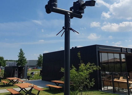 AlarmsysteemExpert.nl Cameramast T-stuk 70mm kleur wit Ral9010