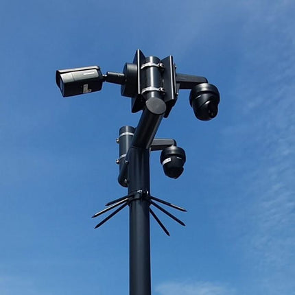 AlarmsysteemExpert.nl Cameramast T-stuk 70mm kleur wit Ral9010
