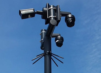 AlarmsysteemExpert.nl Cameramast T-stuk 90mm kleur zwart RAL9005