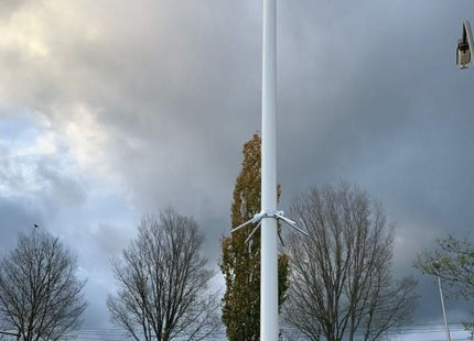 AlarmsysteemExpert.nl Cameramast verplaatsbaar aluminium 4 meter Ø 90mm met tegelframe