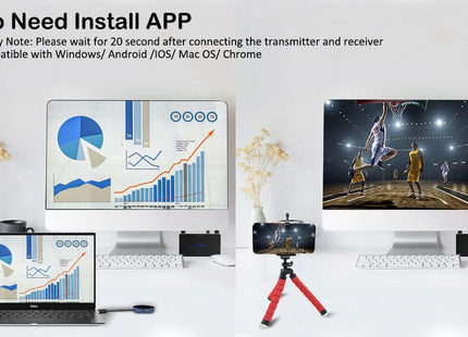 AlarmsysteemExpert.nl Draadloze Hdmi Zender En Ontvanger 4K/30Hz.