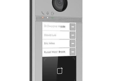 AlarmsysteemExpert.nl DS-KV8413-WME1/SURFACE Opbouw 4 beldrukkers IR verlichting PoE/12v Mifare kaartlezer