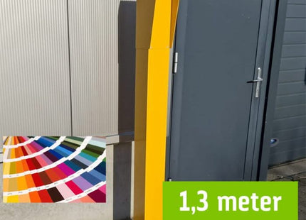 AlarmsysteemExpert.nl Intercomzuil 130cm, 15x15cm Dubbellaags gepoedercoat
